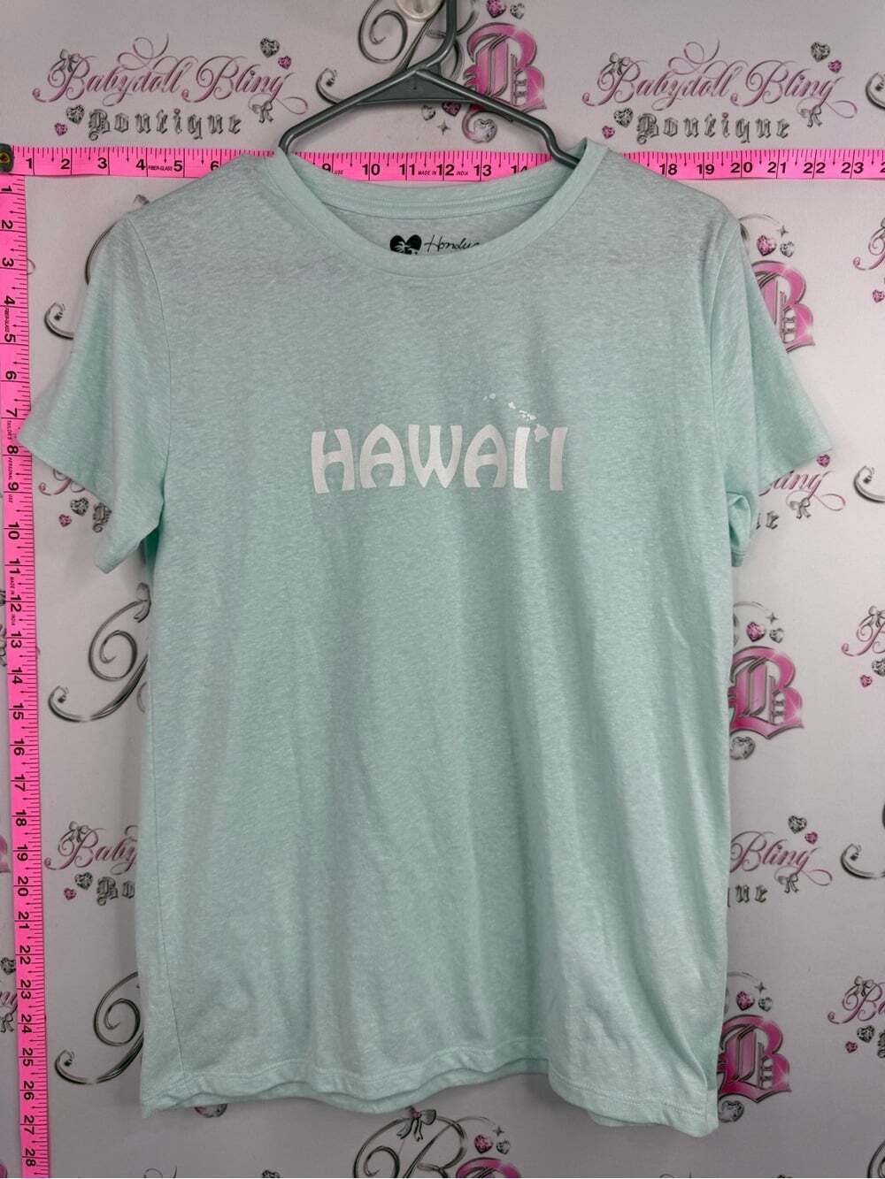 Honolua wahine tshirt Hawaii Graphic Tee in Mint Green blue